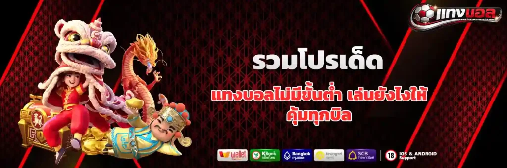 แทงบอล ฝากไม่มีขั้นต่ำ ถอนเร็ว